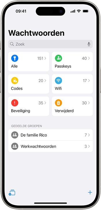 Wachtwoorden instellen veiligheid